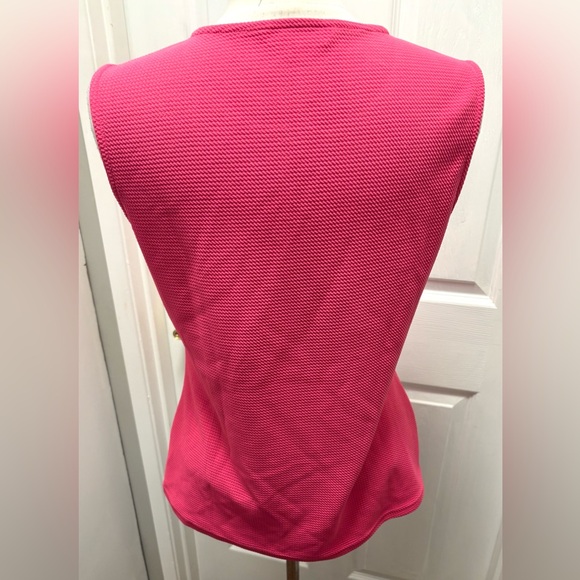 Cleo Fitted Ribbed Pink Tank Top - Picture 2 of 3
